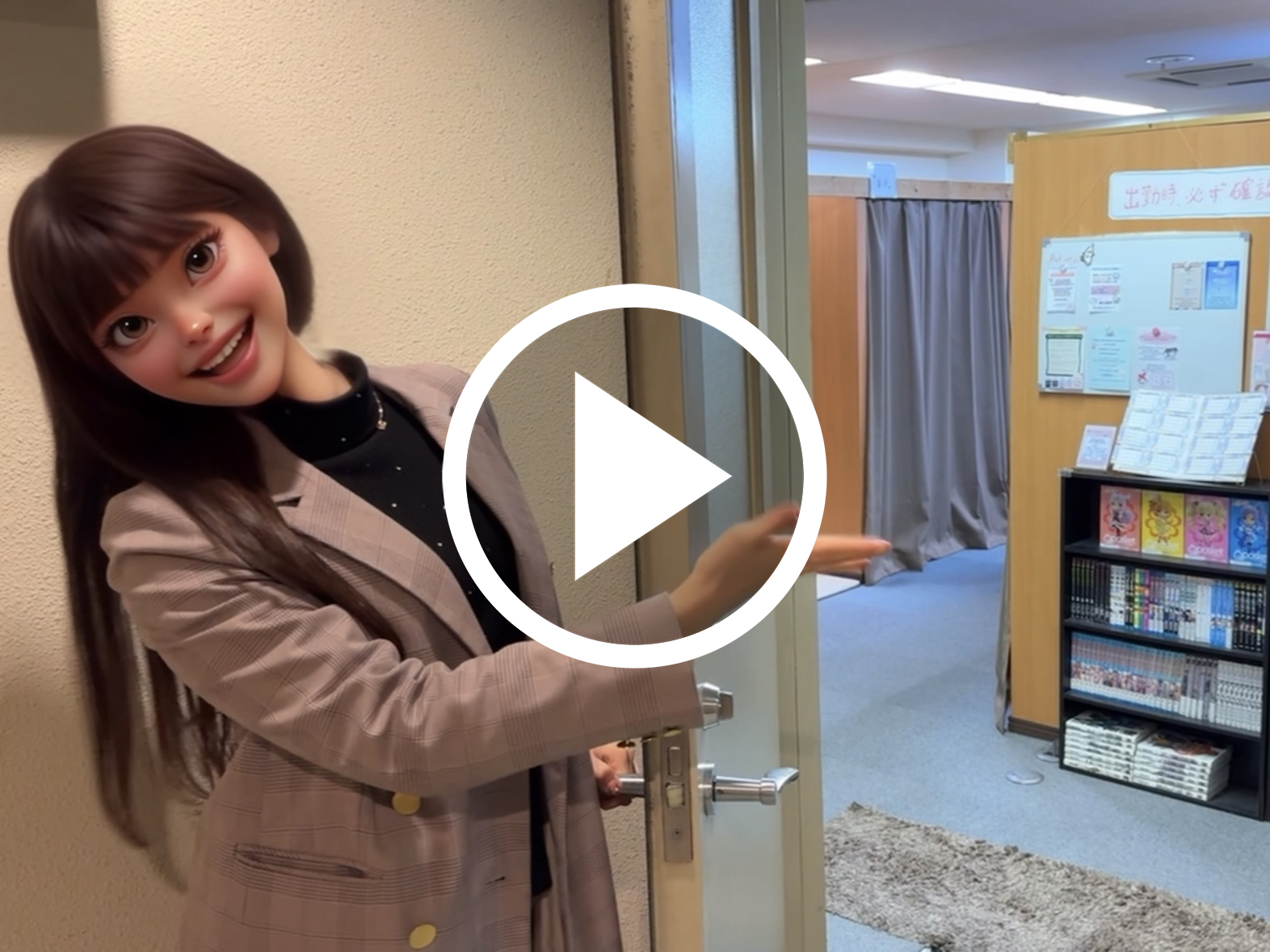 店内紹介動画を再生